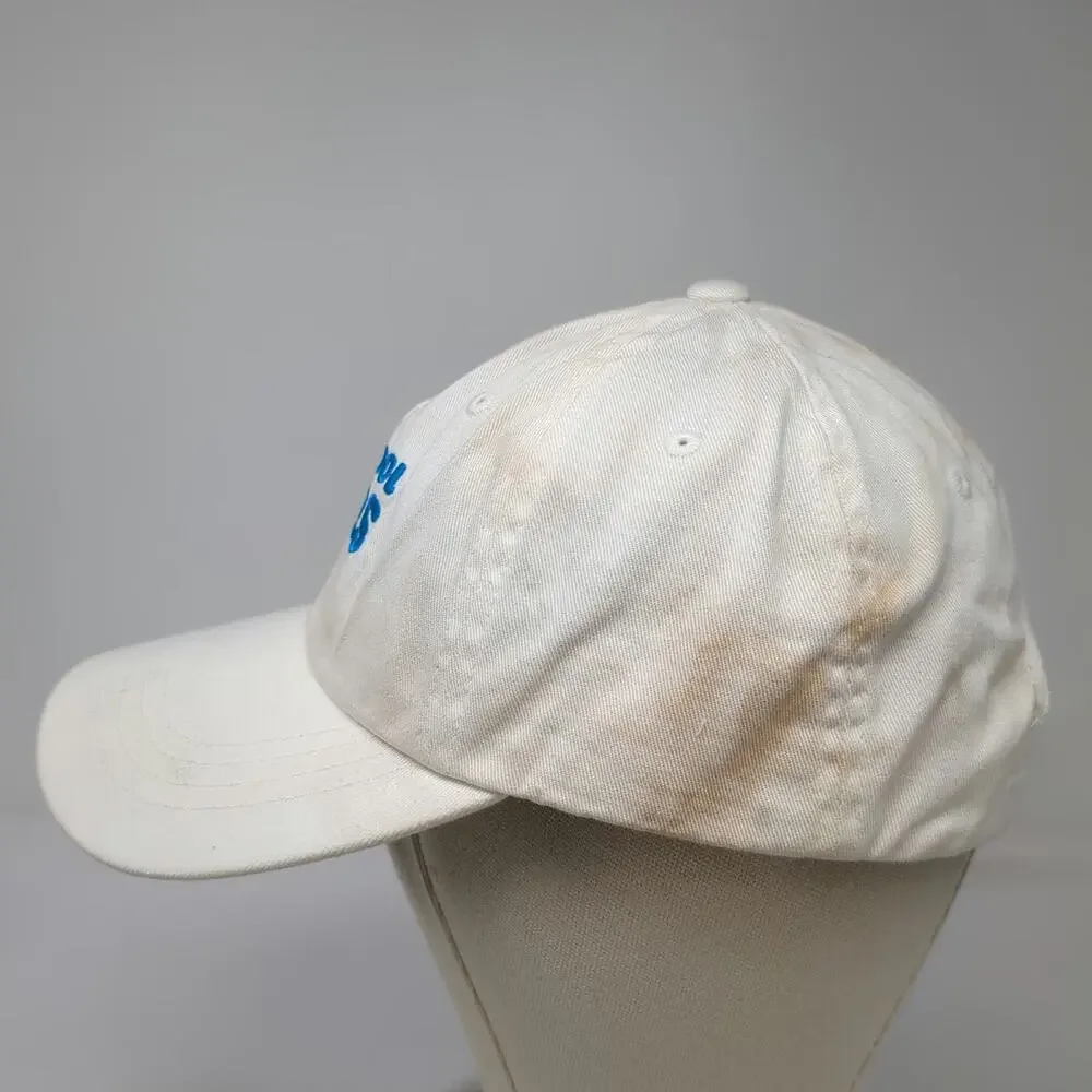 Yupoong Baseball Cap White OSFM Barstool Bites Embroidered Slideback Hat Cotton